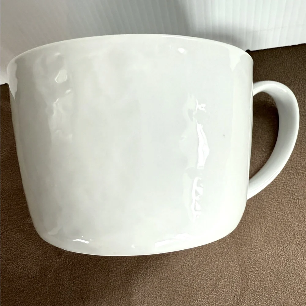 CRATE & BARREL extra large pebbled mug